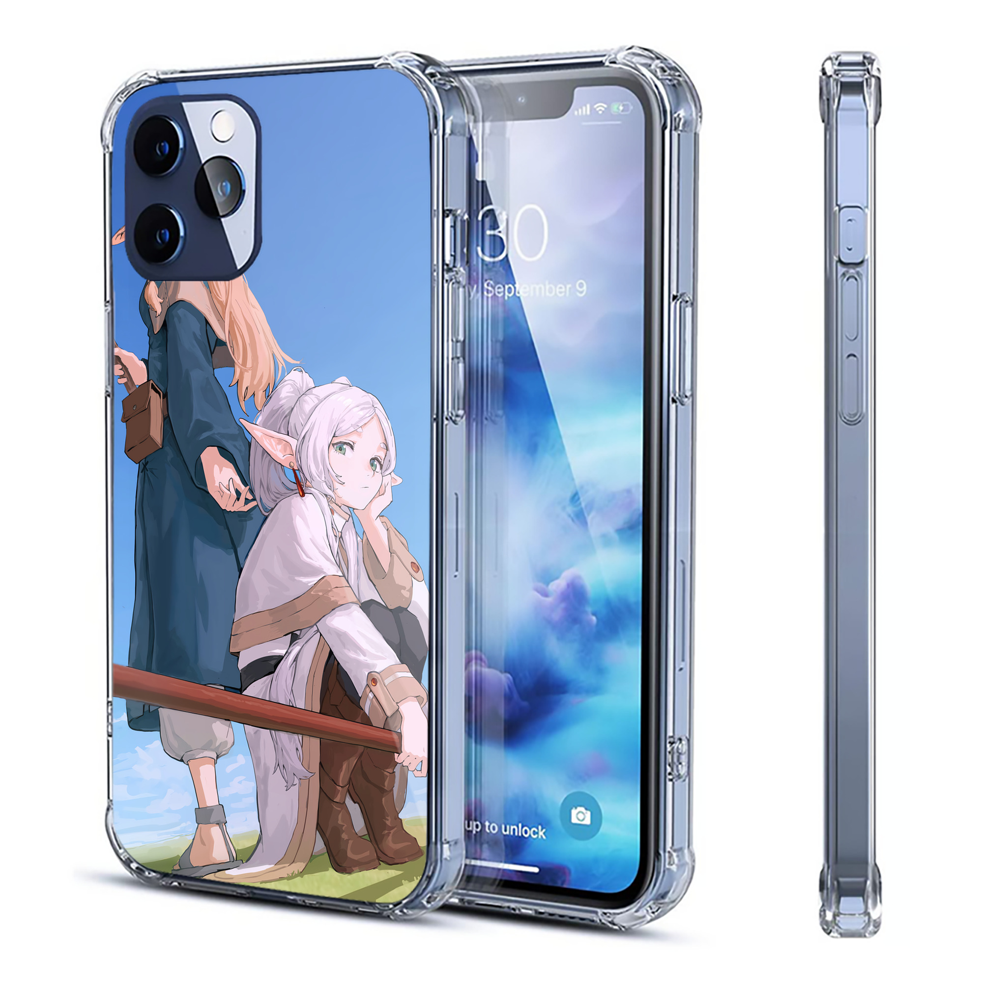 （画像用） 葬送のフリーレン Frieren 【iPhone 12シリーズ対応】透明スマホケース（クリアソフトケース）